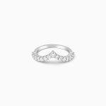 Silver Classic Zircon Vanki Ring