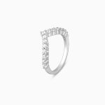 Silver Classic Zircon Vanki Ring - Image 4