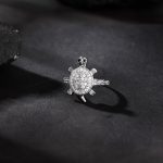 Silver Wise Tortoise Ring For Him - Image 2
