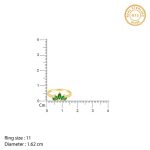 Golden Emerald Marquise Ring - Image 5
