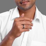 Black Rhodium Conqueror Ring For Him - Image 3