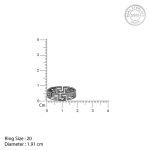 Black Rhodium Conqueror Ring For Him - Image 6