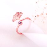 Rose Gold Gingko of Hope Ring - Image 2