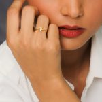 Golden Small Flower Ring - Image 3