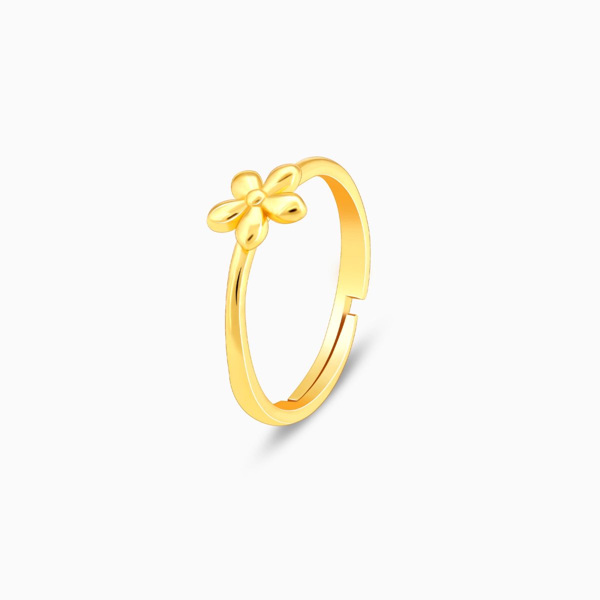 Golden Small Flower Ring - Image 4
