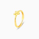 Golden Small Flower Ring - Image 4