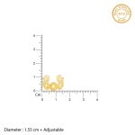 Golden Woven Together Ring - Image 5