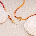 Golden Warmth And Affection Bhaiya Bhabhi Rakhis - Image 2